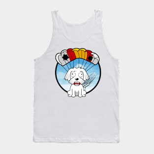 Silly old dog has a broken parachute Tank Top